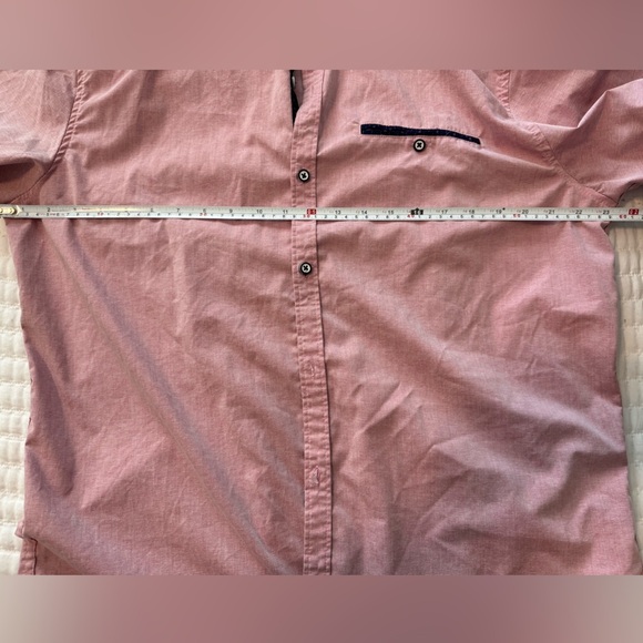 SALE 🏷️Craft & Flow Light Red Button Up Short Sleeve Shirt Men's Size XL - Picture 7 of 9